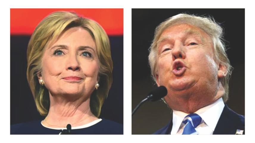 Trump and Clinton 