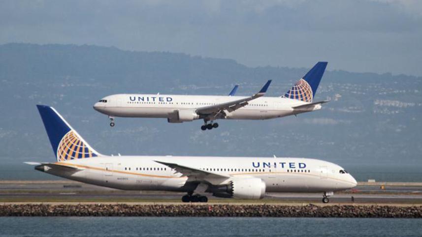 United Airlines flight