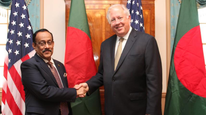 US Under Secretary of State for Political Affairs Ambassador Tom Shannon proud of US partnership with Bangladesh