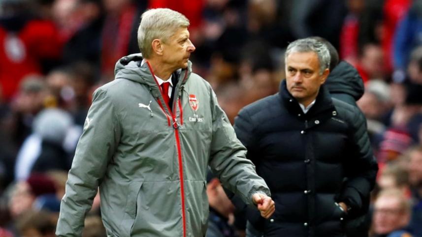 Arsene Wenger and Jose Mourinho