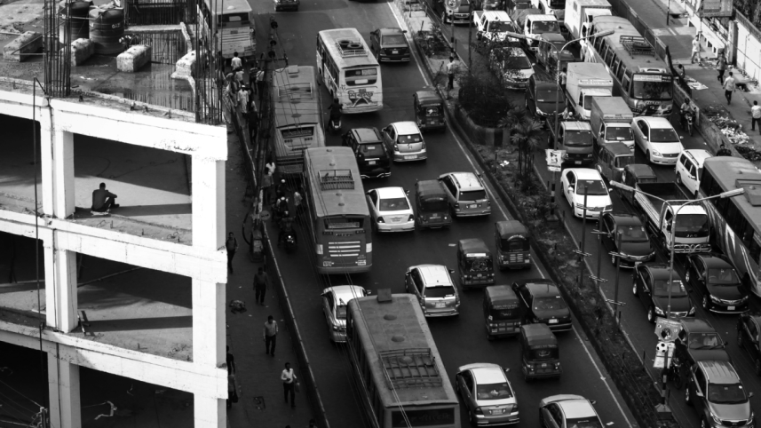 Dhaka traffic jam