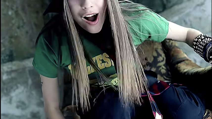 Avril Lavigne from Sk8r Boi music video