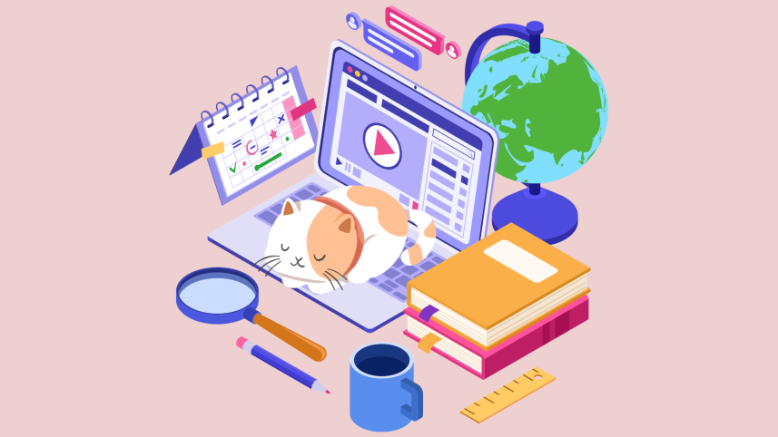 An illustration showing what it's like to do nothing