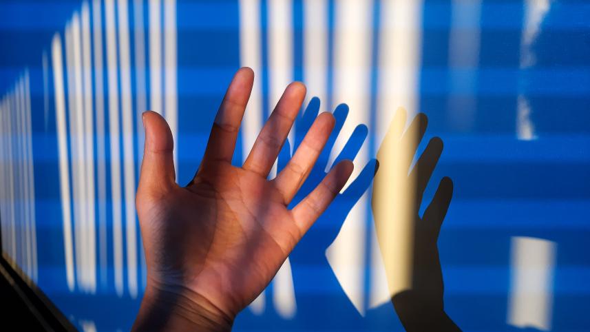 Shadow of a hand