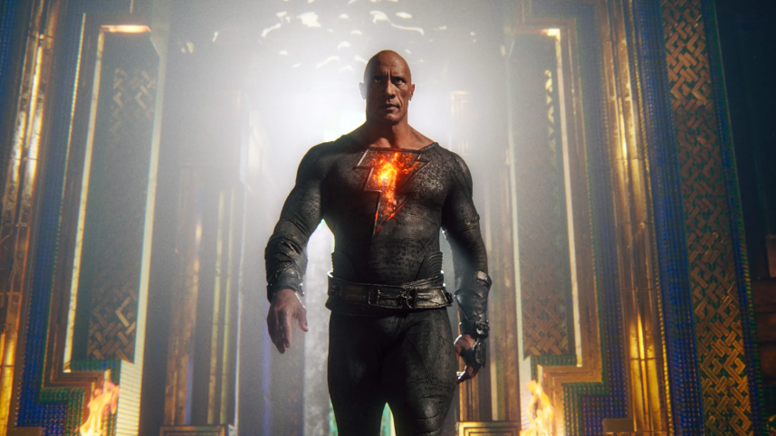 A scene from the movie Black Adam