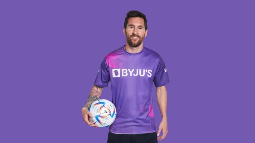 BYJU's has roped in Messi as its global brand ambassador. Image: BYJUs