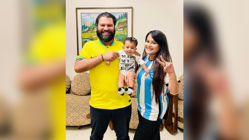 Putul supports favourate team Argentina 