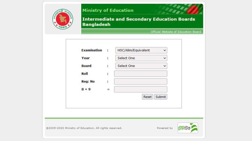 SSC result online