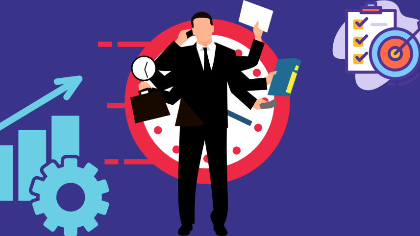 Illustration of Productivity Hacks 