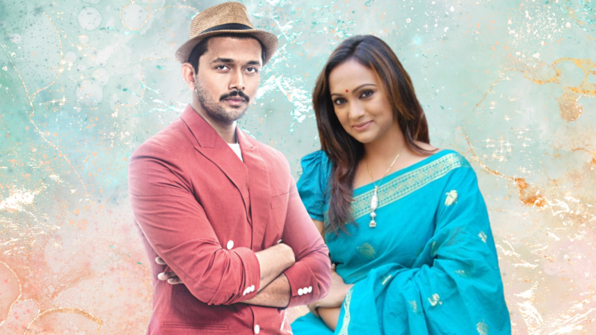 Arifin shuvoo and bindu in romantic film 