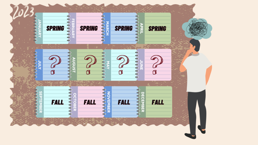 Person confused about next year's academic calendar 