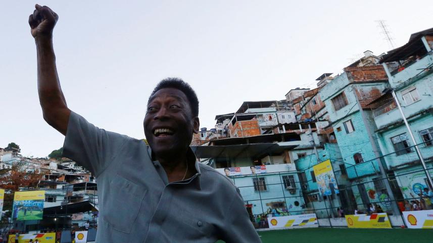 Brazilian soccer legend Pele,