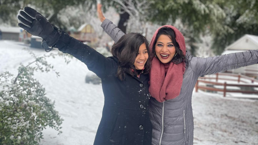 My daughter wanted to see snow, the wish has been fulfilled: Badhan