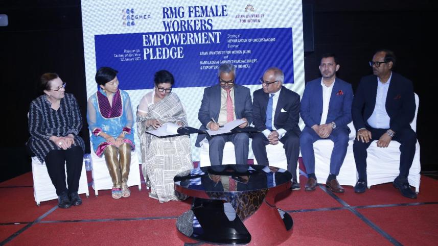 Asian University for Women, BGMEA team up for higher studies of female RMG workers