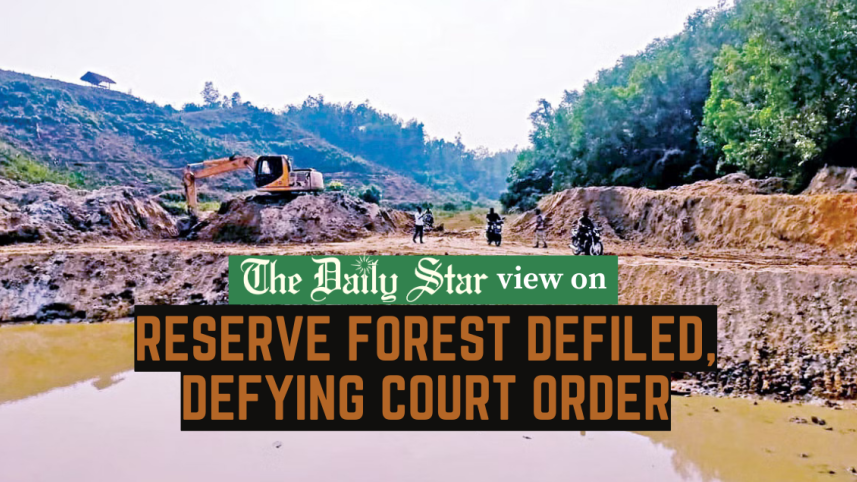 Reserve forest defiled, defying court order