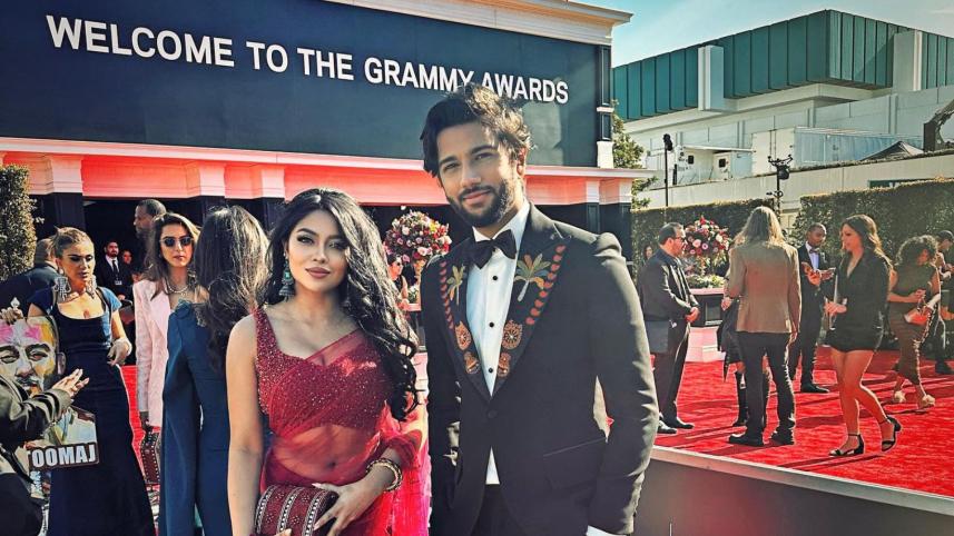 Pritom-Xefer on Grammys Red Carpet