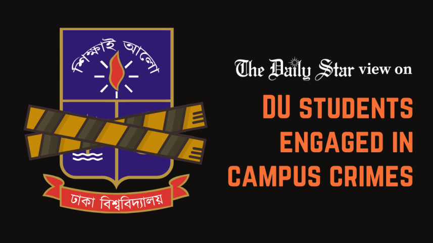 DU students engaged in mugging