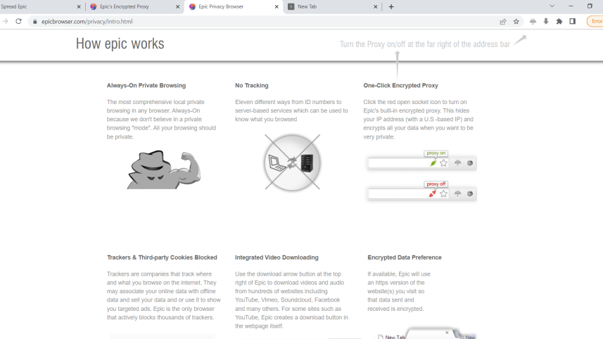 Epic Privacy Browser