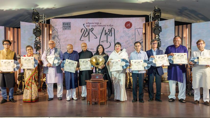 ‘Hotath Daekha’: Album launched for Nazrul-Rabindra birth Anniversary