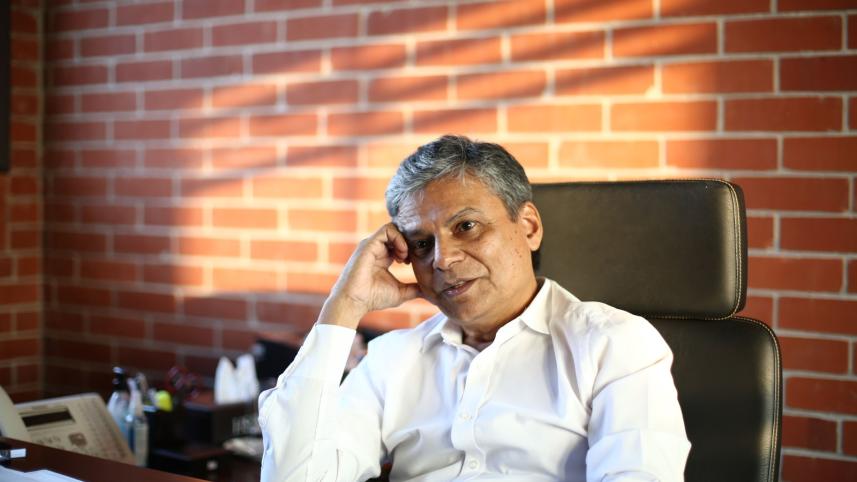 Portrait of Professor Imran Rahman, Vice-Chancellor of University of Liberal Arts, Bangladesh (ULAB)