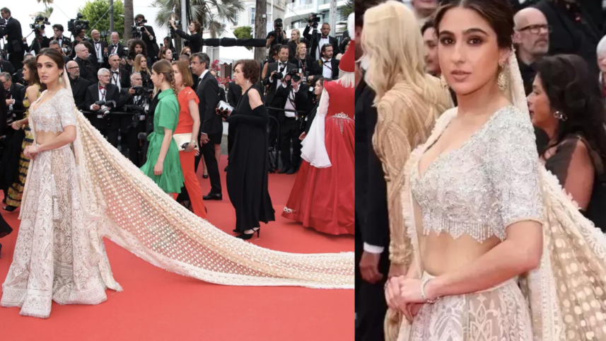 Sara Ali Khan makes Cannes debut with stunning lehenga