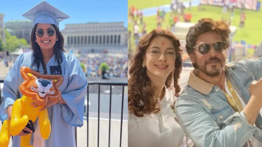 Juhi Chawla’s daughter graduates from college, SRK congratulates