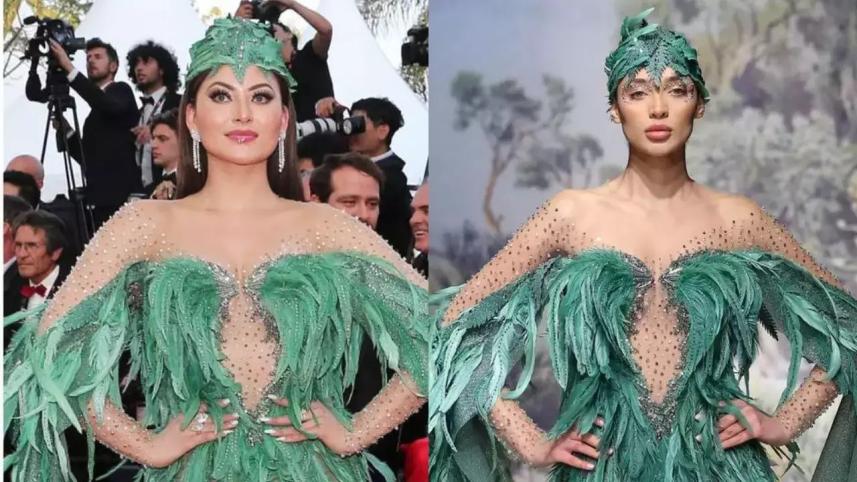 Urvashi Rautela copies attire at Cannes, gets trolled 