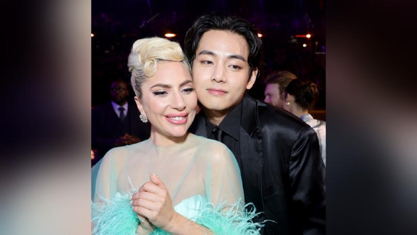 BTS V and Lady Gaga working together?