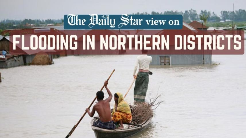 flood in the north and northeastern districts of Bangladesh