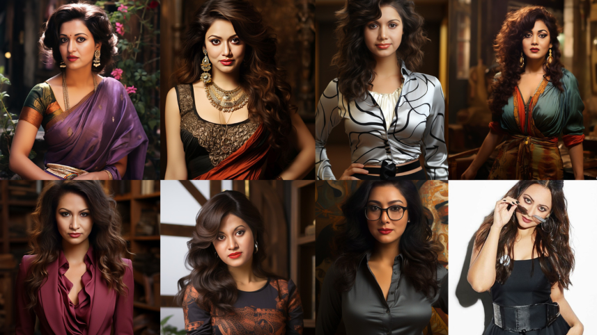 On a similar, a Facebook user named Razib Jahan Ferdous rendered jaw-dropping pictures of eight Dhallywood queens—Anjana, Babita, Champa, Kabori, Nutan, Rozina, Shabana, and Suchorita.