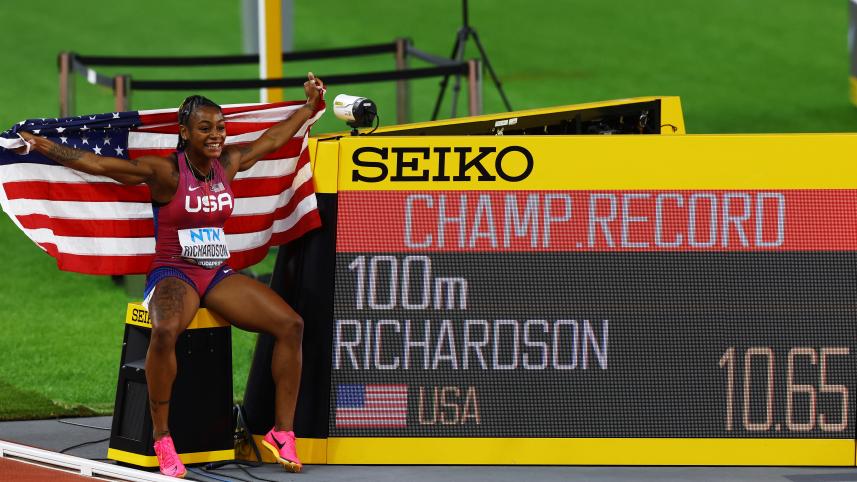 women's 100m gold