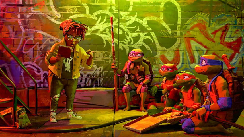 Screencap from Teenage Mutant Ninja Turtles: Mutant Mayhem