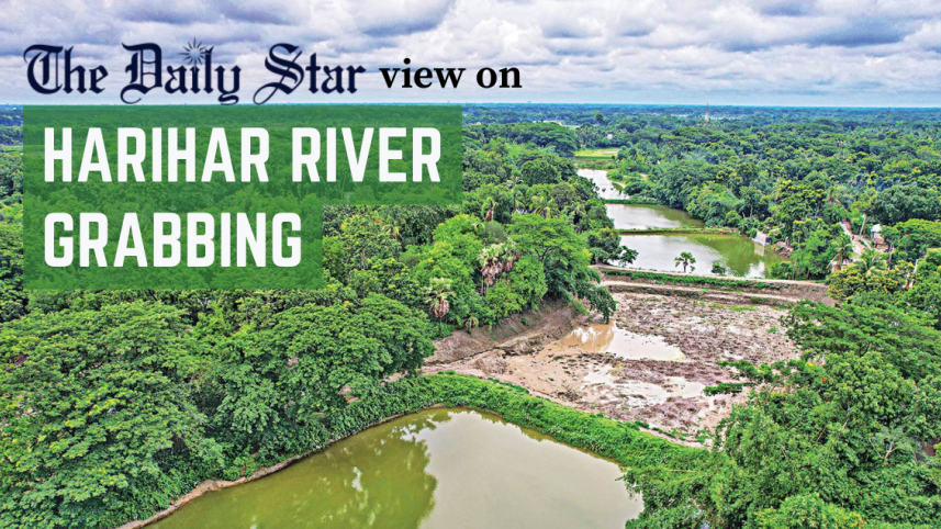 Harihar River grabbing