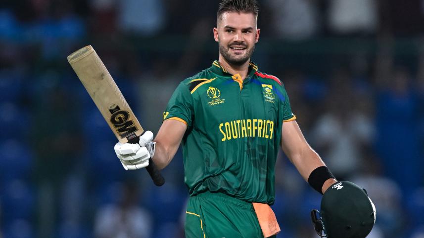 Markram records fastest ton in World Cup history
