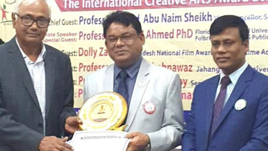 Kamal Ahmed receives ‘The International Creative Arts Award 2023’ 