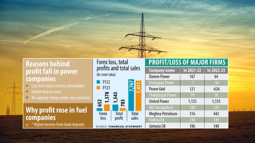 Reasons behind profit fall in power companies