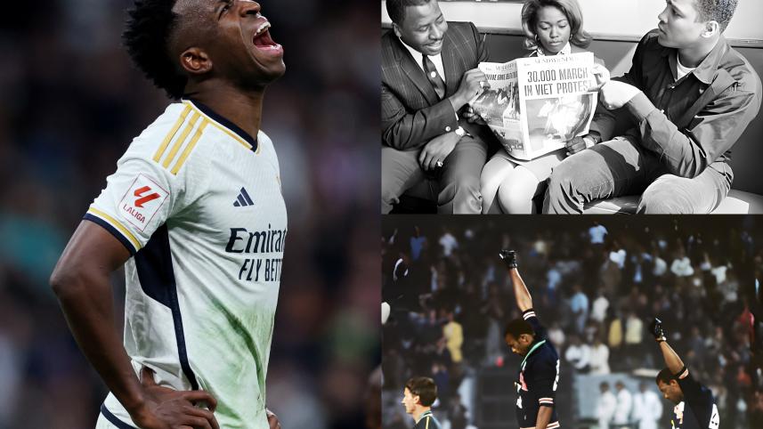 Vinicius Jr, Muhammad Ali, Tommie Smith and John Carlos