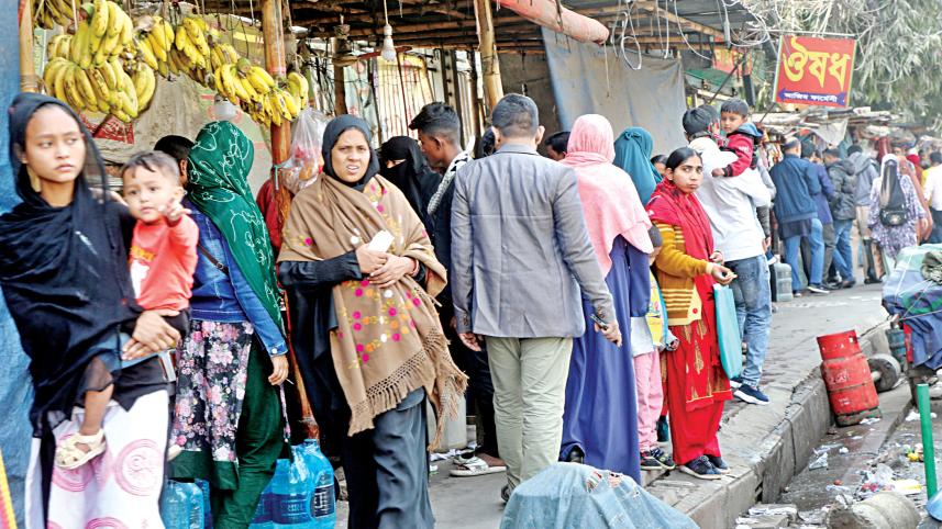 Walking on streets of Dhaka