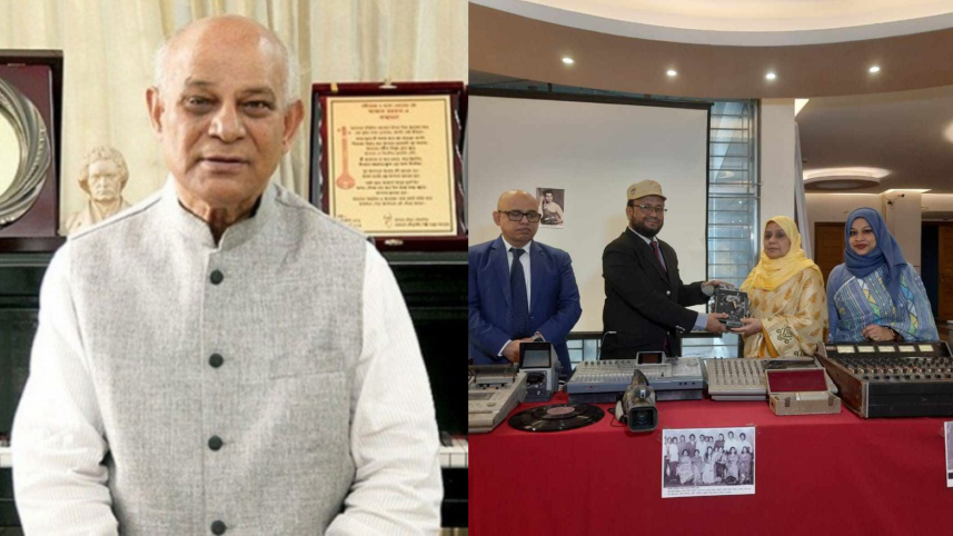 Azad Rahman’s significant musical collections handed over to Bangladesh Film Archive