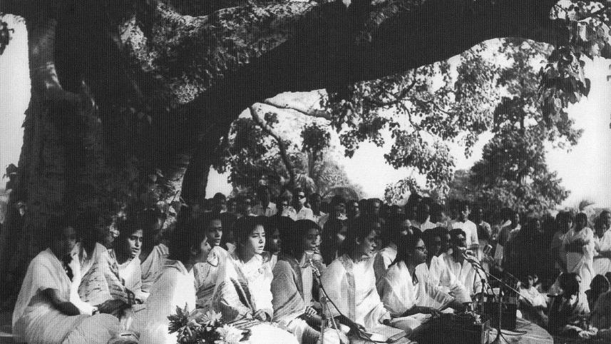 A Chhayanaut cultural programme at Ramna Botmul in the 1960s. PHOTO: RASHID TALUKDER