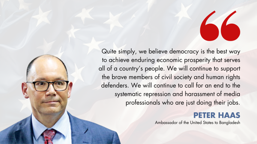 US ambassador Peter Haas on democracy in Bangladesh