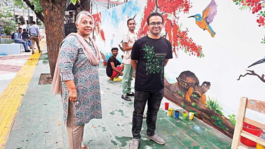 Dhaka North's Vibrant Street Murals Initiative