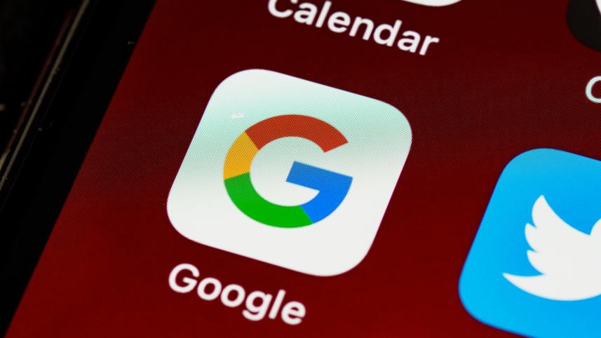 Google logo on mobile