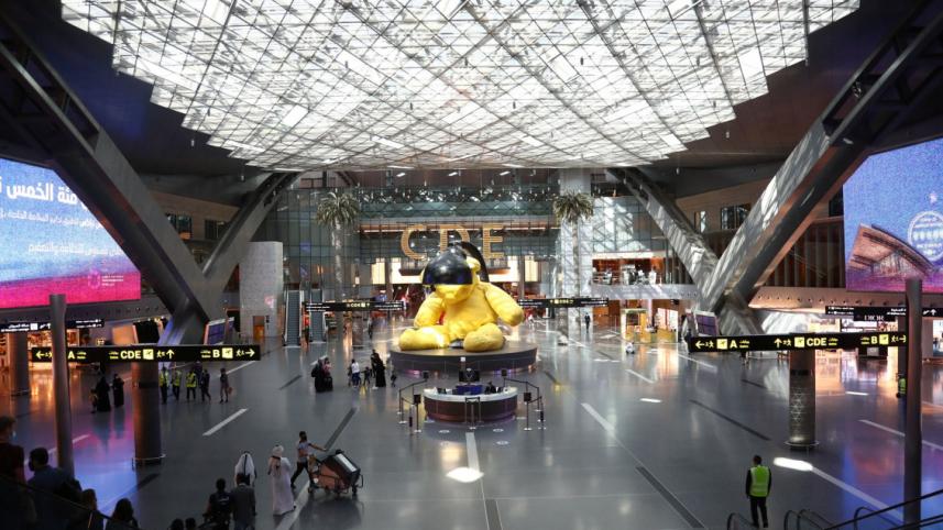 Hamad International Airport, Qatar.