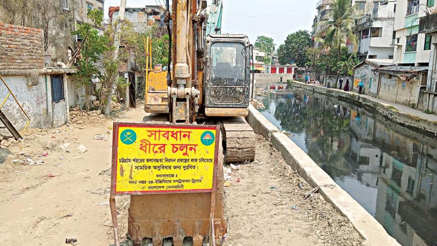 Delayed waterlogging projects in Chattogram