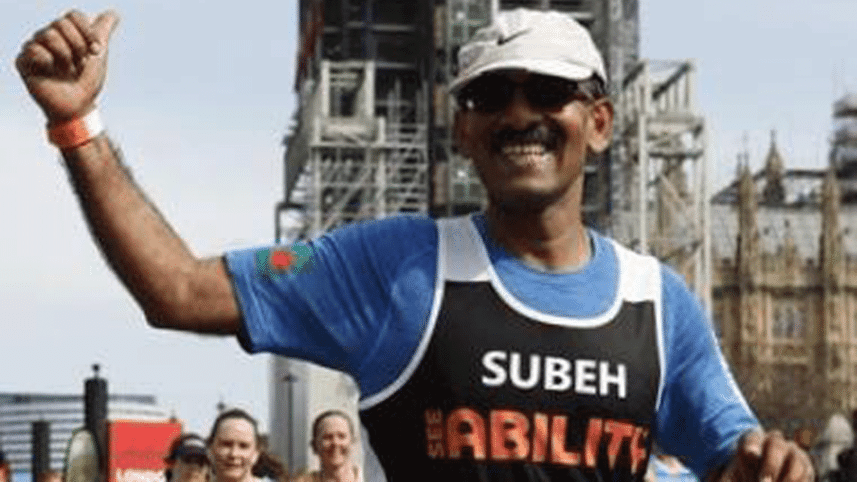 running marathons in London and Chicago