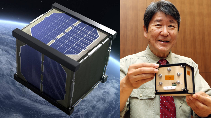 Wooden satellite