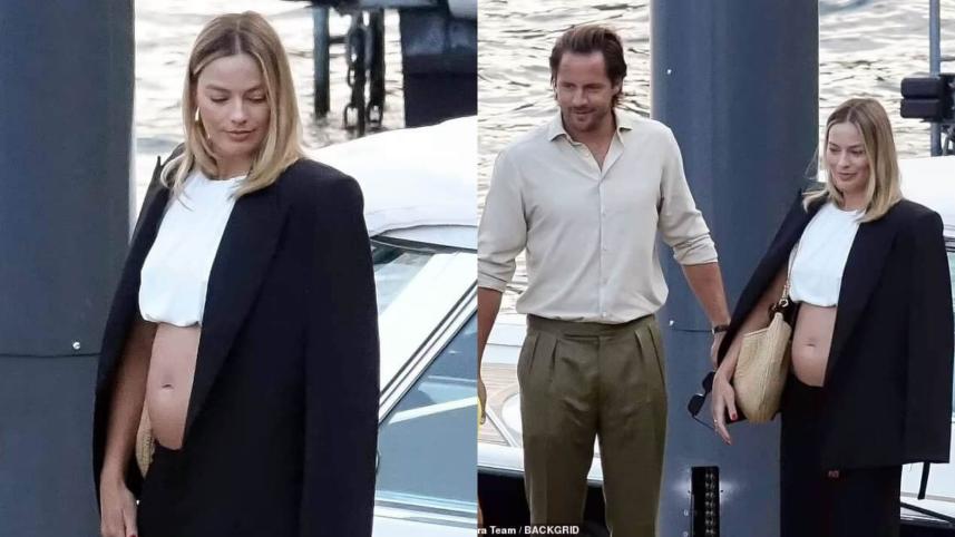 Margot Robbie expects first child with husband Tom Ackerely