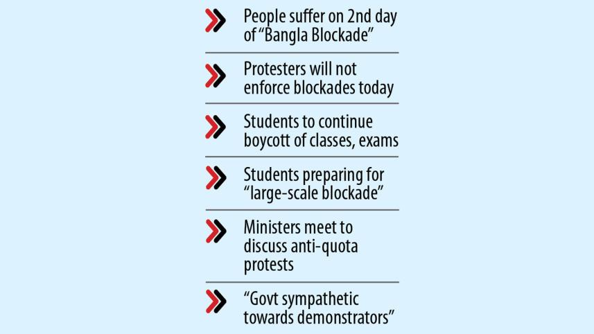 Student demonstrations quota system