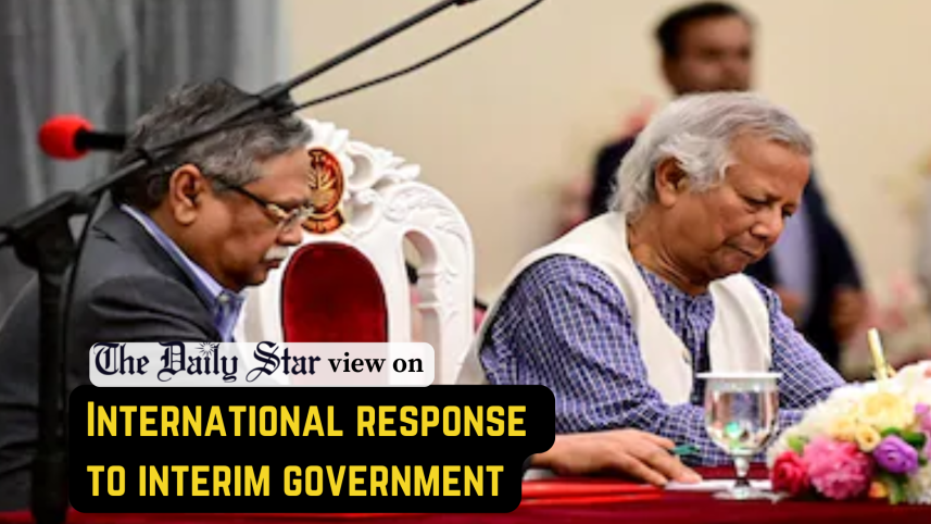 International response to interim government